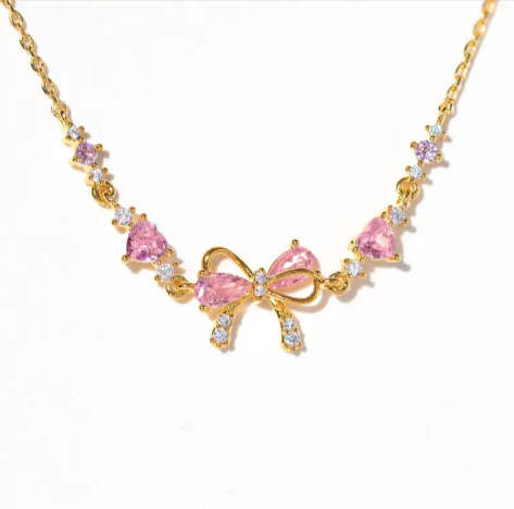 Heart Bow Zircon Bracelet