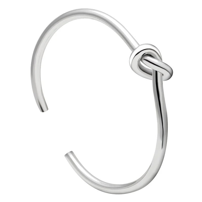 Open Knot Copper Bangle Bracelet