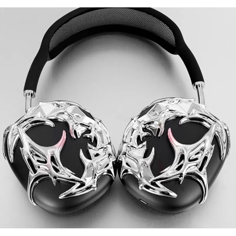 Silver Liquid Headset Cover