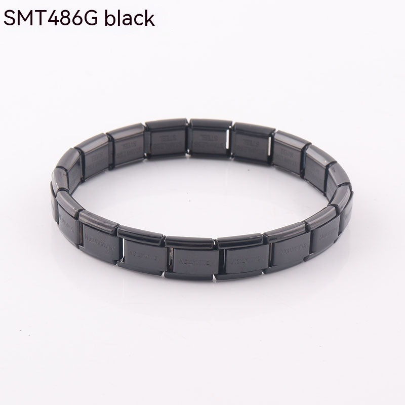 Personalized Electroplated Stainless Steel Bracelet