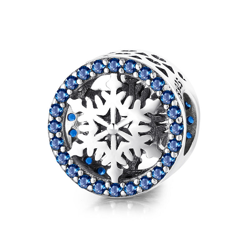 Magic Charms Christmas Snowflake Bead Bracelet S925 Silver