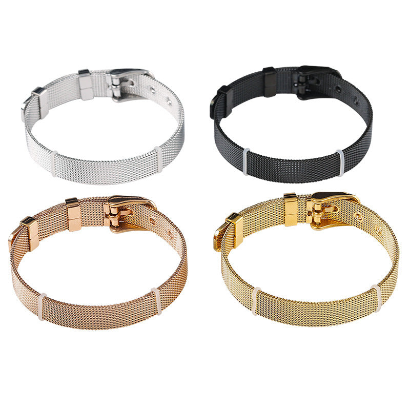 Custom Letter and Number Stainless Steel Bracelet
