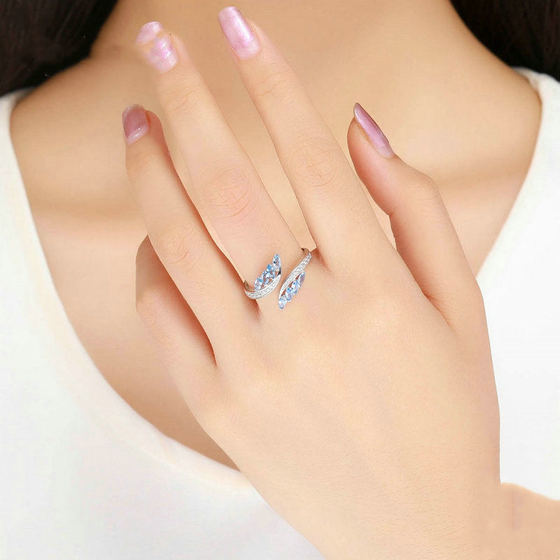 Irregular Silver Ring for Women