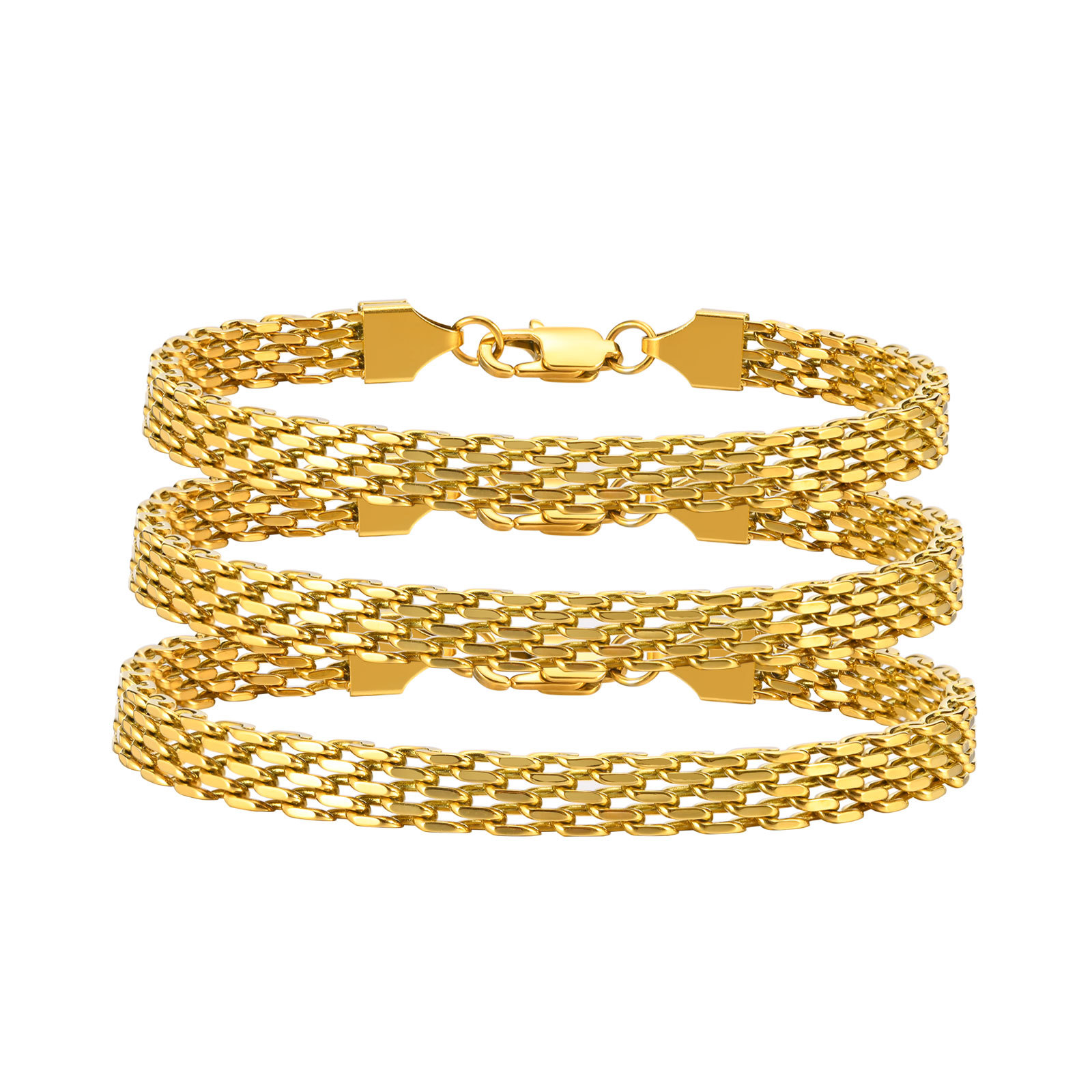 Titanium Steel Woven Chain Bracelet