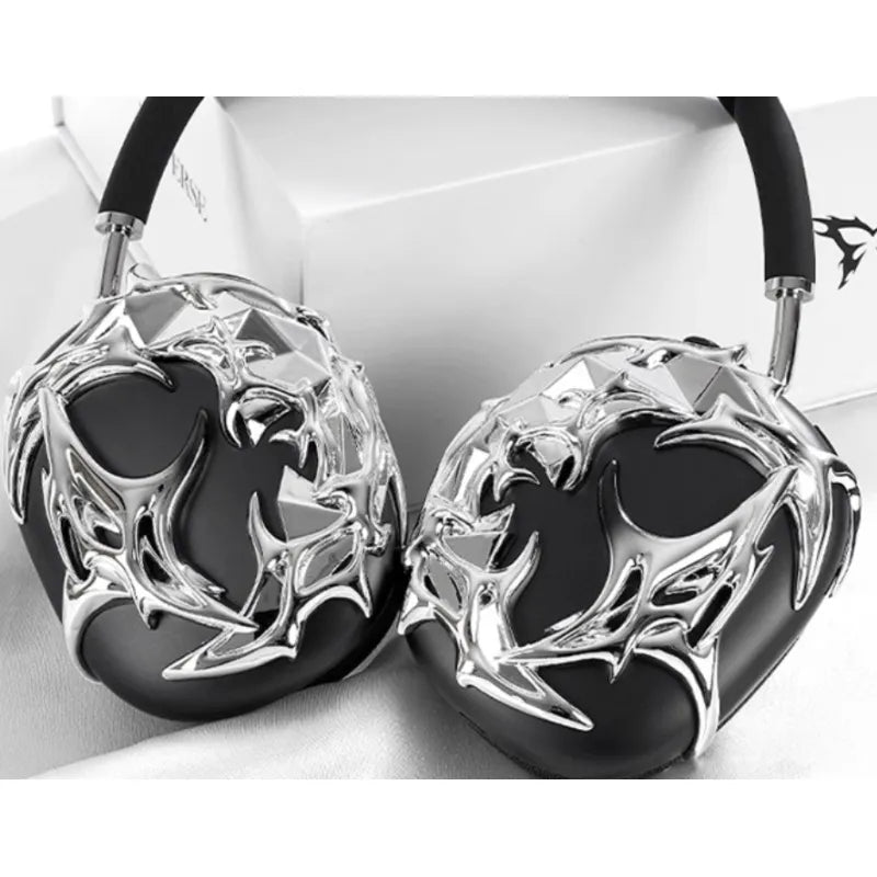 Silver Liquid Headset Cover