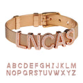 Custom Letter and Number Stainless Steel Bracelet