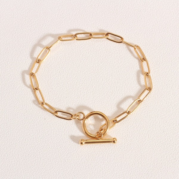 Baroque Retro Simple Gold Bracelet