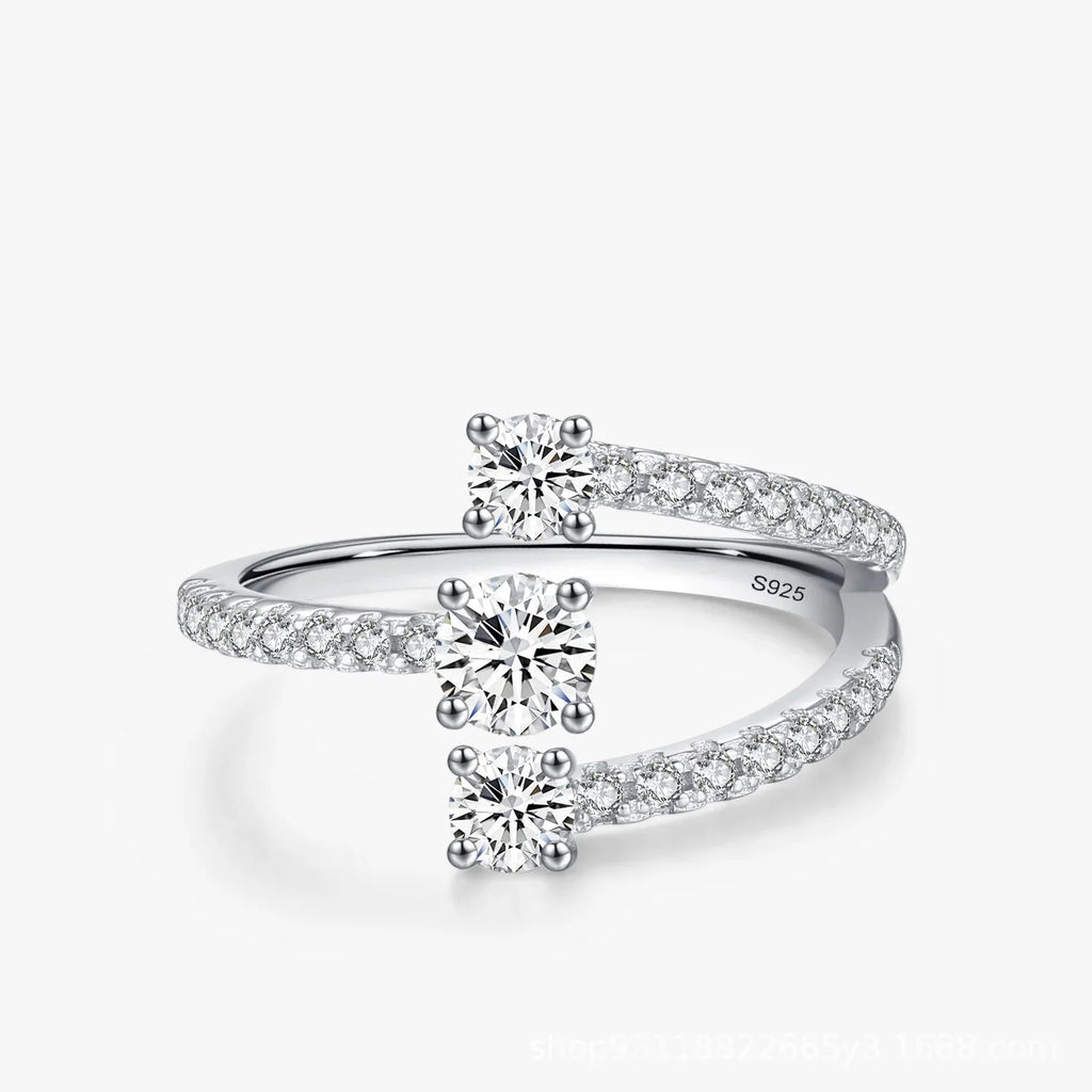 Women's Silver Geometric Ring