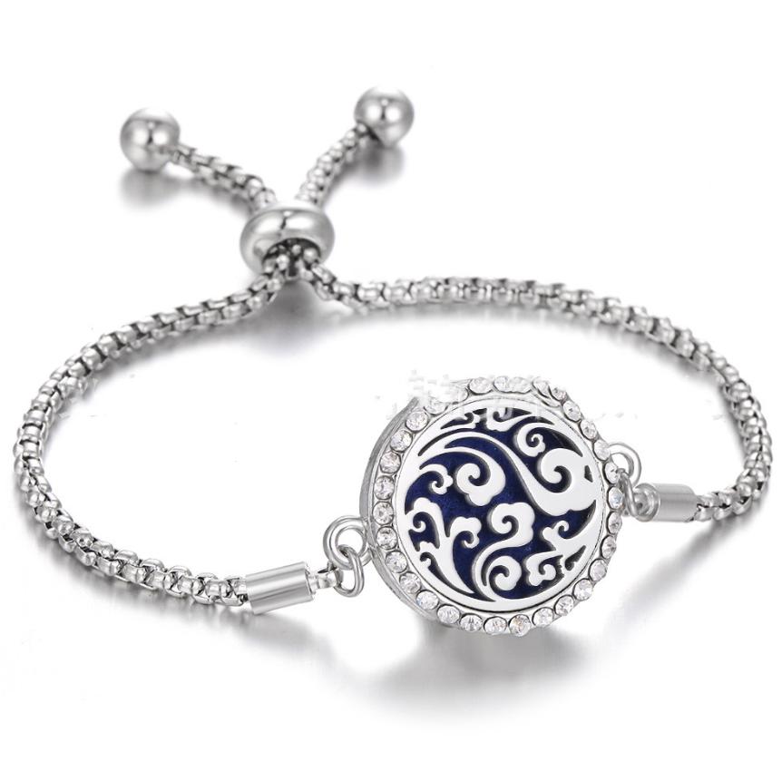 Stainless Steel Aromatherapy Adjustable Bracelet