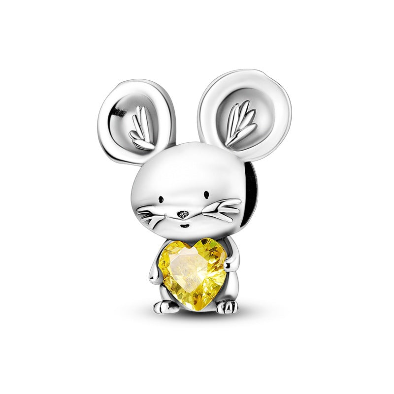 DIY Silver-Plated Bead Accessories with Animal Charms