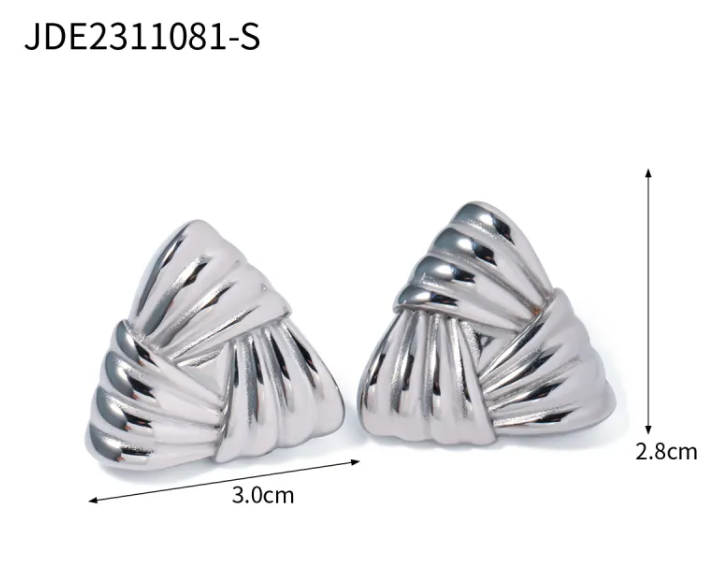 Brigitte Two-Tone Gold Elegance Earrings