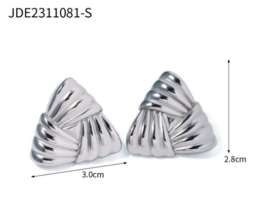 Brigitte Two-Tone Gold Elegance Earrings