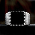 Stainless Steel Vintage Ethnic Style Titanium Ring