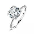 2.75 Carat Women's Platinum-Plated Zirconia Ring