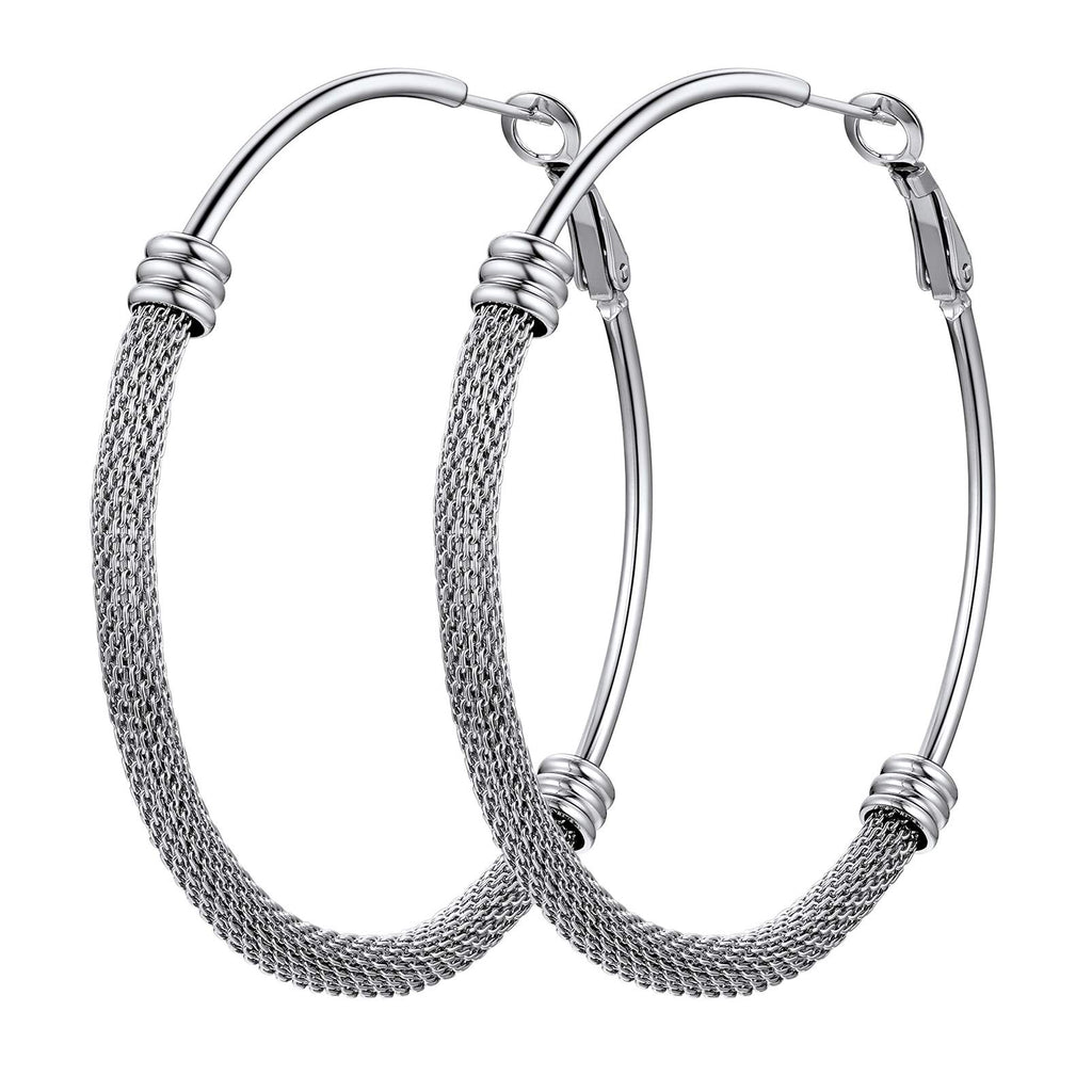Hypoallergenic Earrings For Women Fashion 60mm Earring Hoops Earing Stainless Steel Womens Earrings