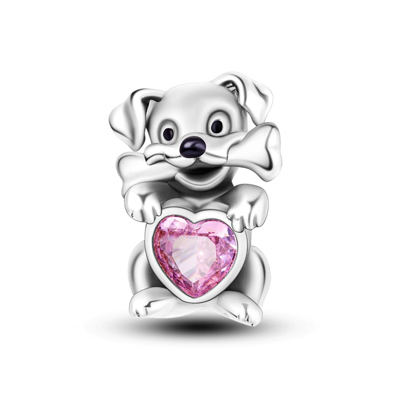 DIY Silver-Plated Bead Accessories with Animal Charms
