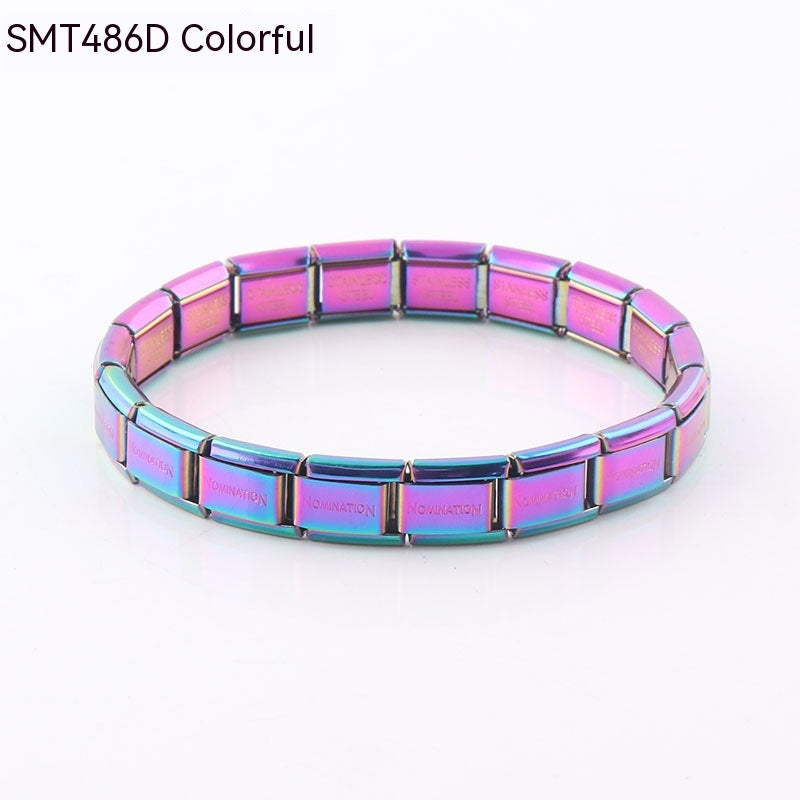 Personalized Electroplated Stainless Steel Bracelet