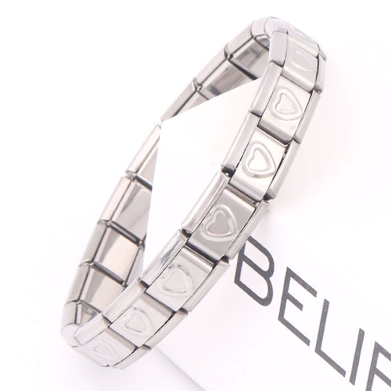 Personalized Electroplated Stainless Steel Bracelet