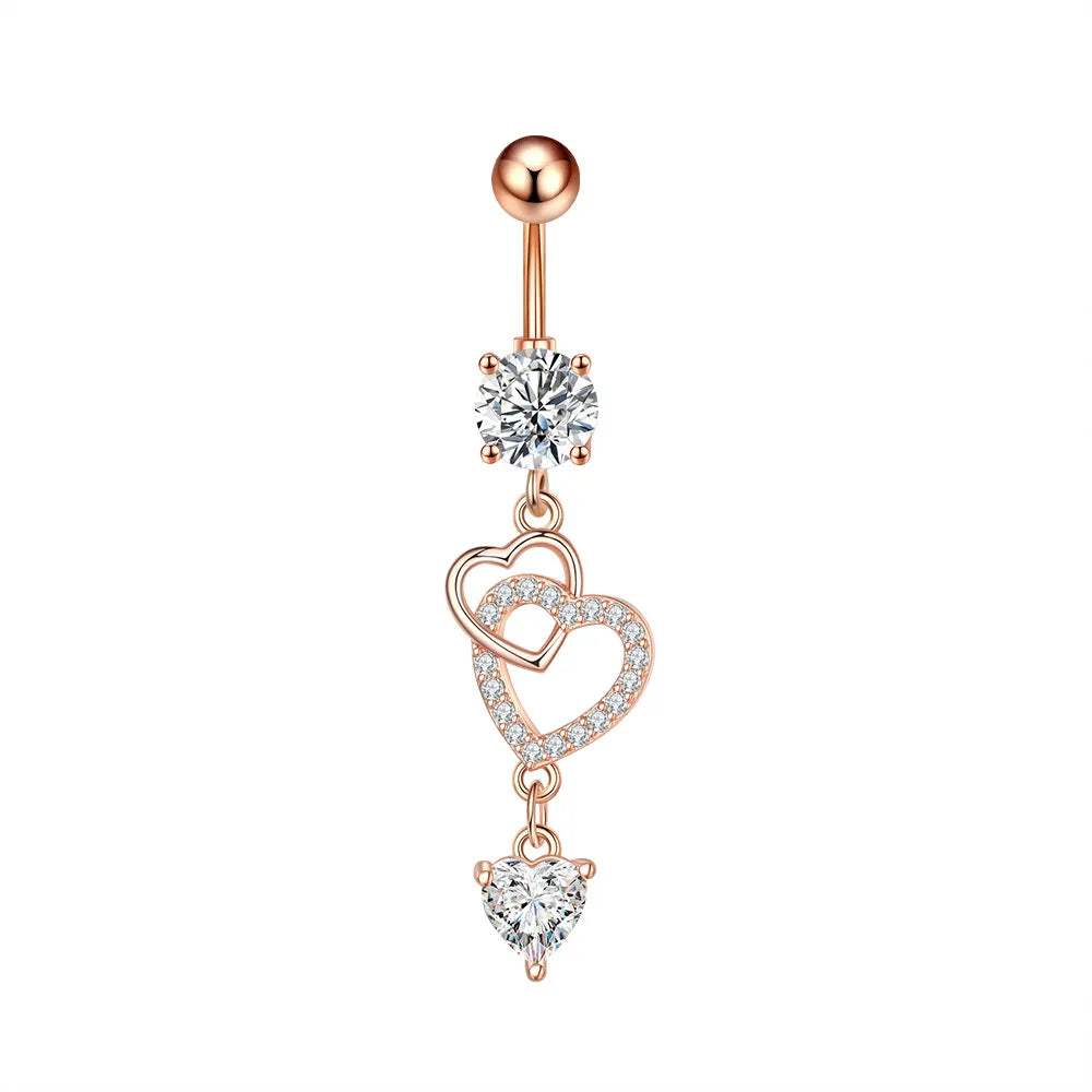 Zircon Navel Ring
