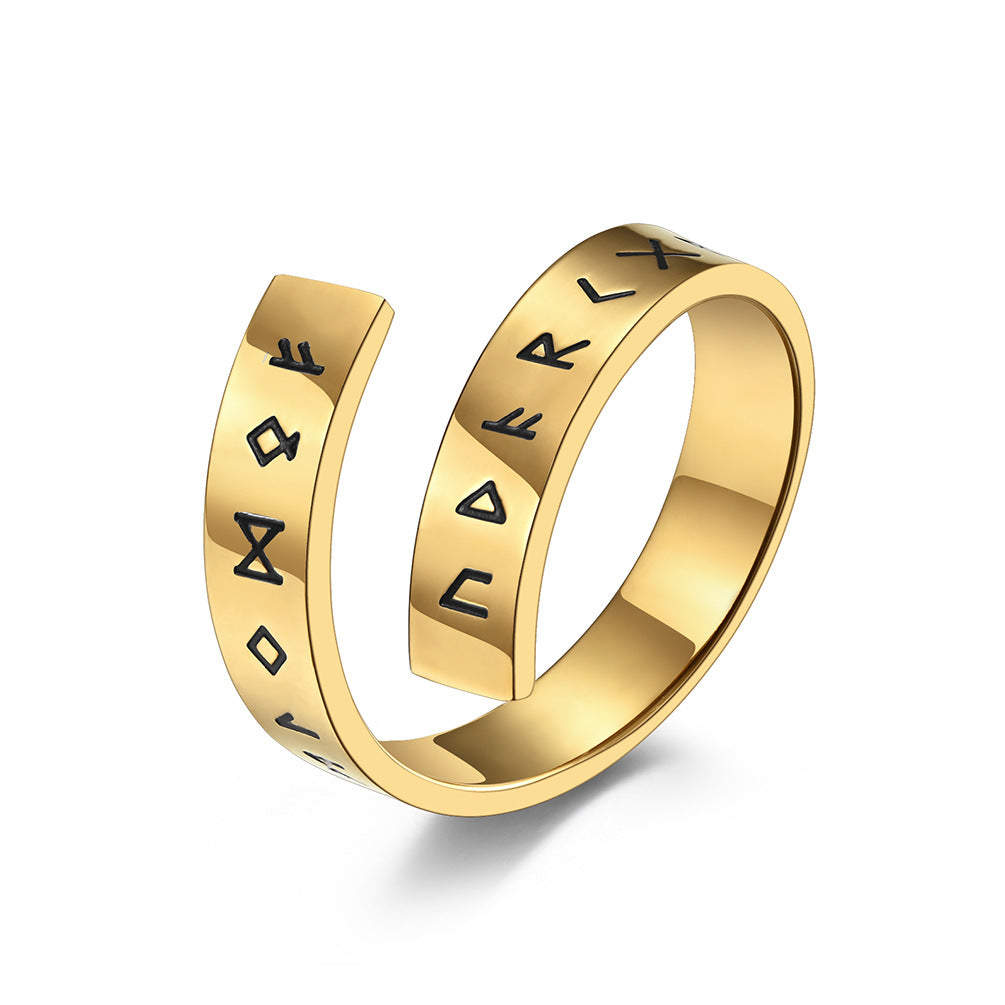 Personalized Cold Style Titanium Steel Bracelet Ring