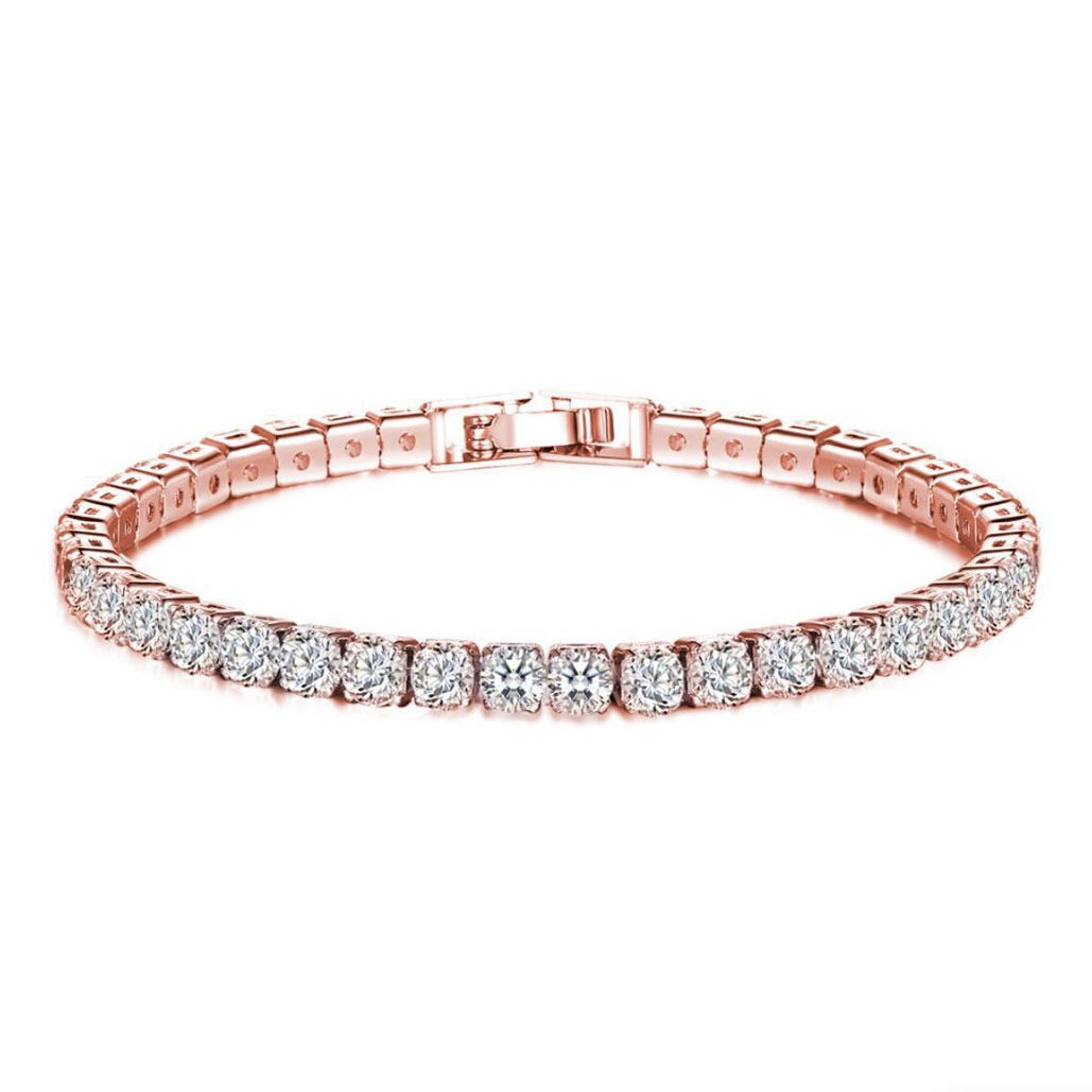 Zircon Anklet & Bracelet Set