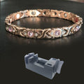 Crystal Gem Women's Titanium Steel Bracelet with Diamonds