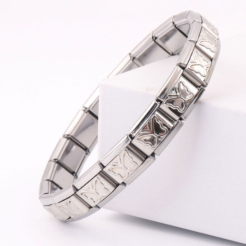 Personalized Electroplated Stainless Steel Bracelet