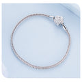 925 Silver Rose Minimalist Bracelet