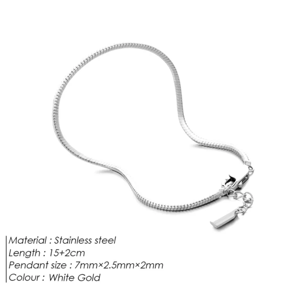 Octagonal Snake Bone Stainless Steel Bracelet
