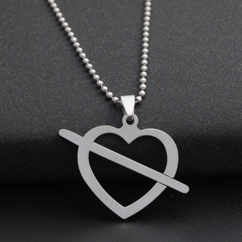 Titanium Steel Pendant Necklace for Men and Women