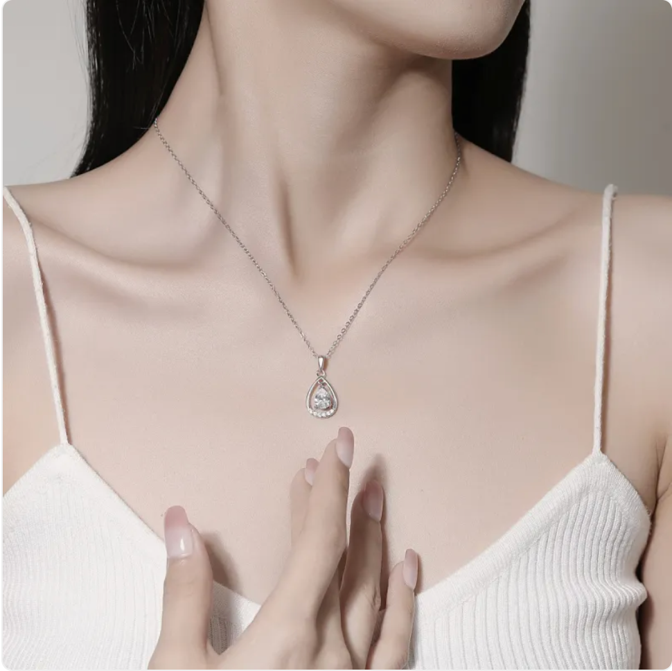 Sterling Silver Teardrop Necklace