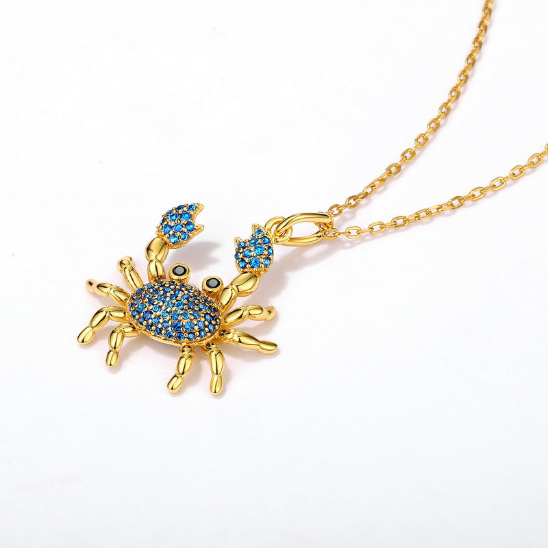 Nano Green Zircon 925 Silver Pendant Necklace for Women