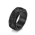 Men's Vintage Rotating Eye of the Demon Titanium Ring