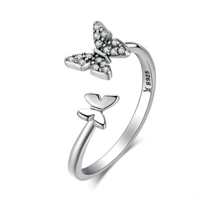 S925 Silver Butterfly Ring