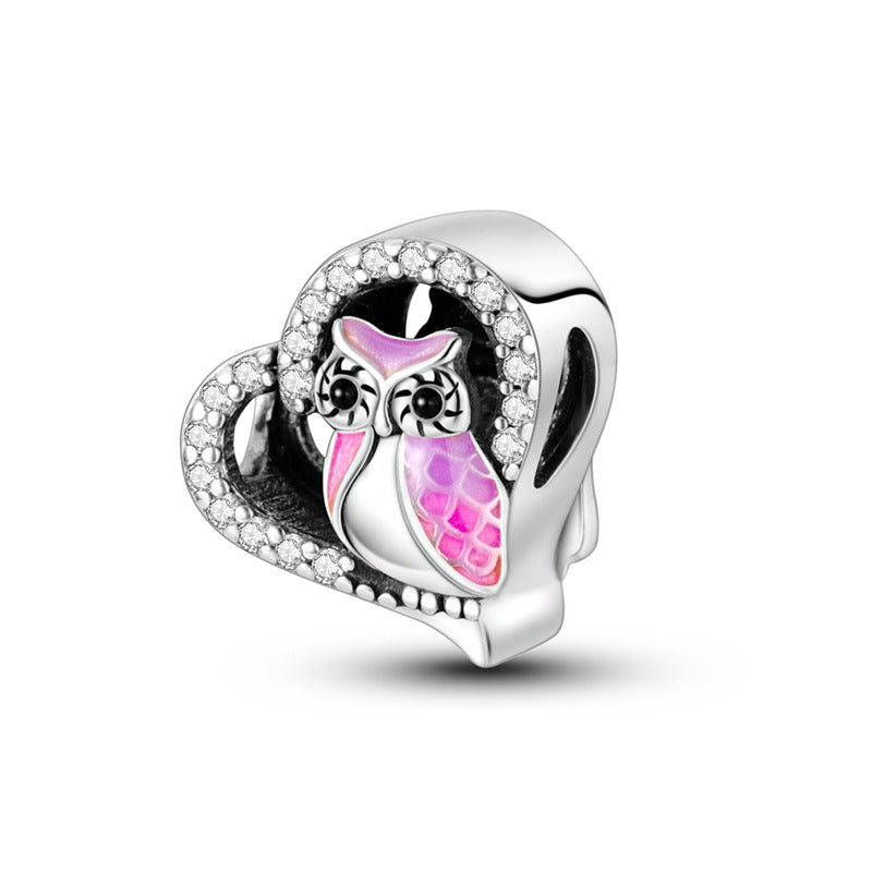 DIY Silver-Plated Bead Accessories with Animal Charms