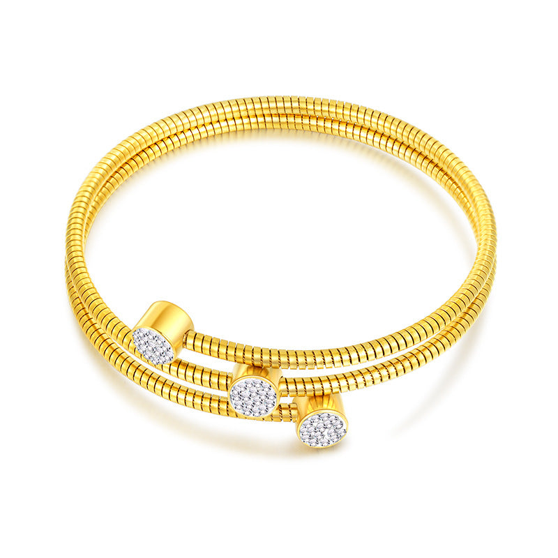 Double Layer Stainless Steel Bracelet