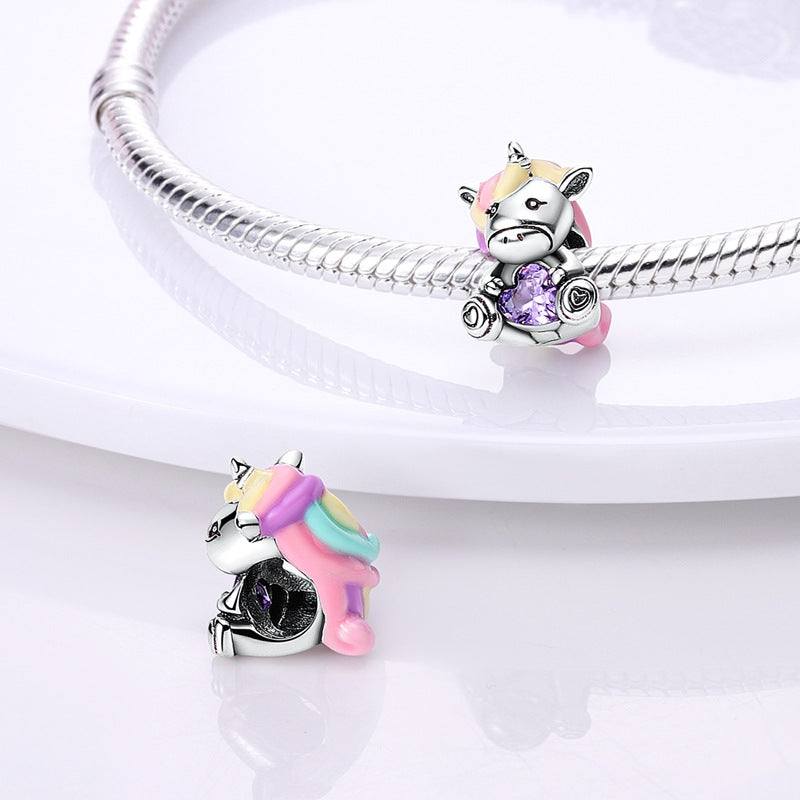 DIY Silver-Plated Bead Accessories with Animal Charms
