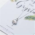 Ballet Girl Necklace with Silver Pendant