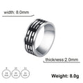 Men's Simple Personality Stainless Steel Titanium Ring