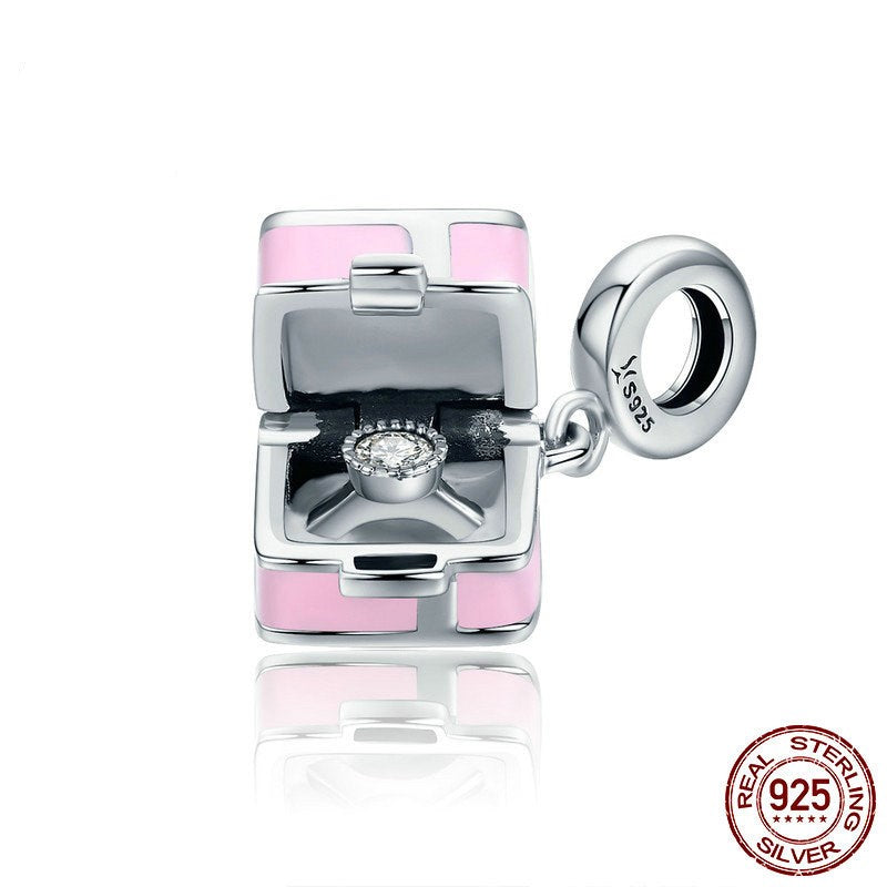 S925 Sterling Silver Pendant for DIY Women's Bracelets