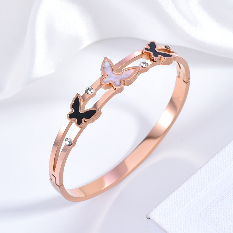 Non-Fading Titanium Steel Bracelet for Women