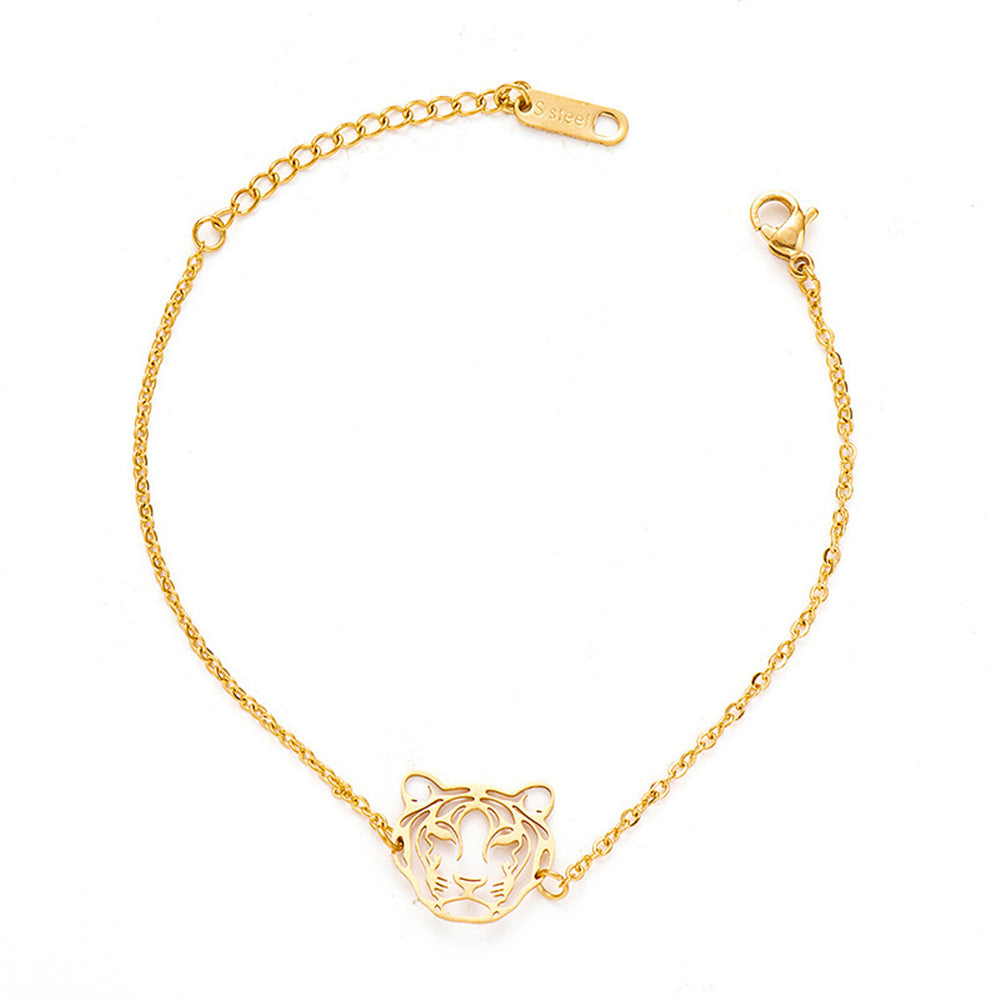 Stainless Steel Titanium Star Hollow Pendant Necklace