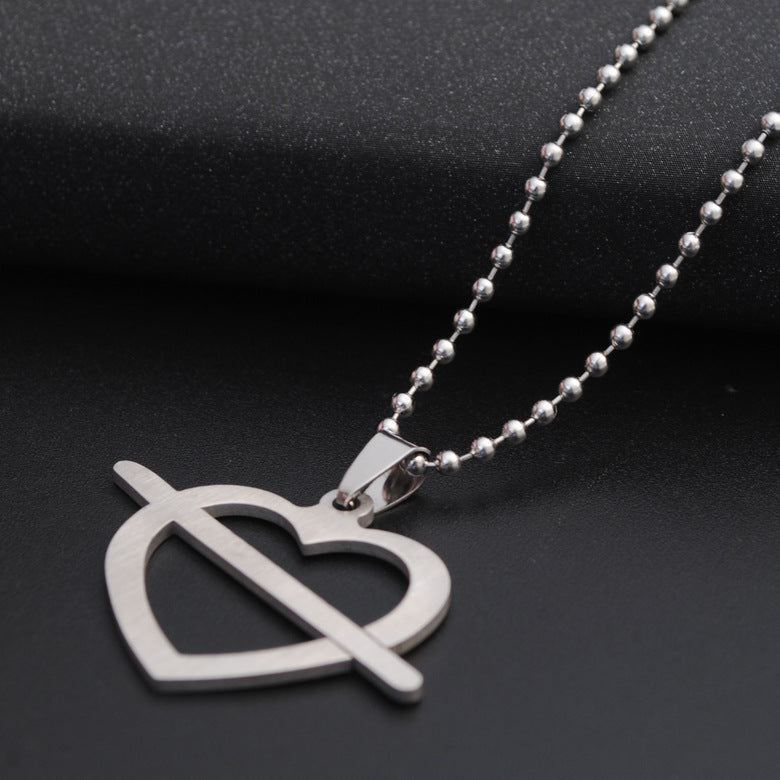 Titanium Steel Pendant Necklace for Men and Women
