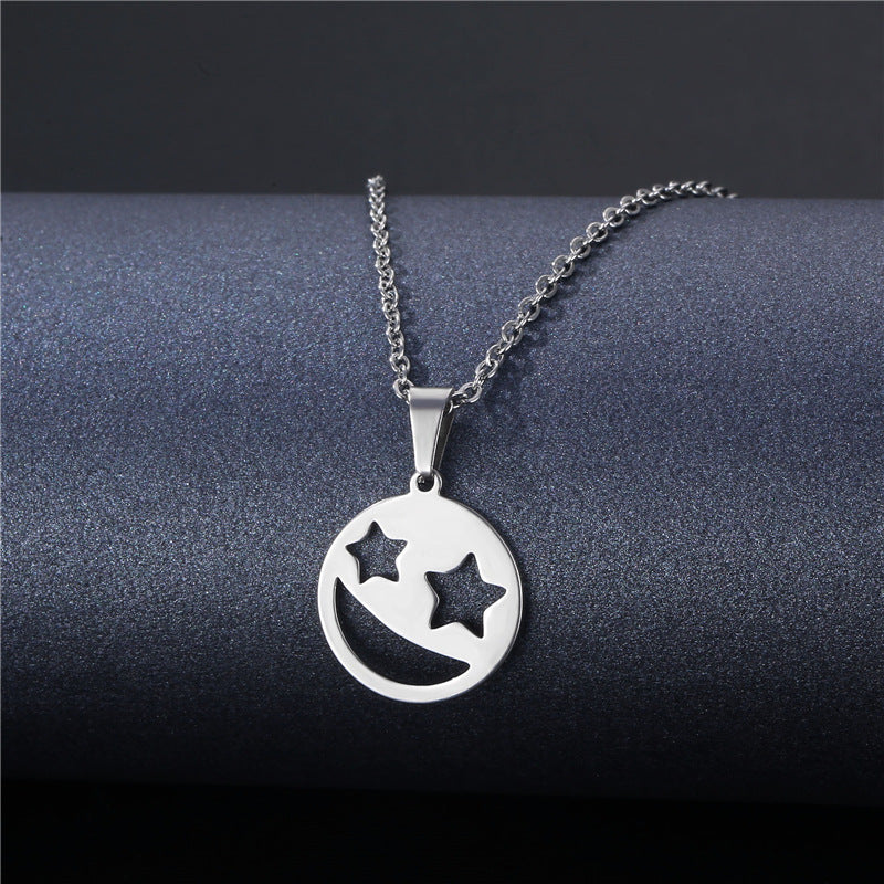 Geometric Stainless Steel Pendant for DIY Jewelry