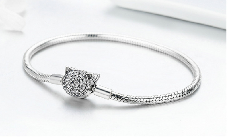 Platinum Bracelet and Silver Bangle Set