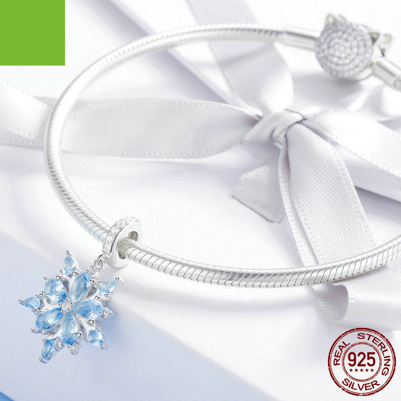 925 Silver Pendant Beads Bracelet Necklace Accessories