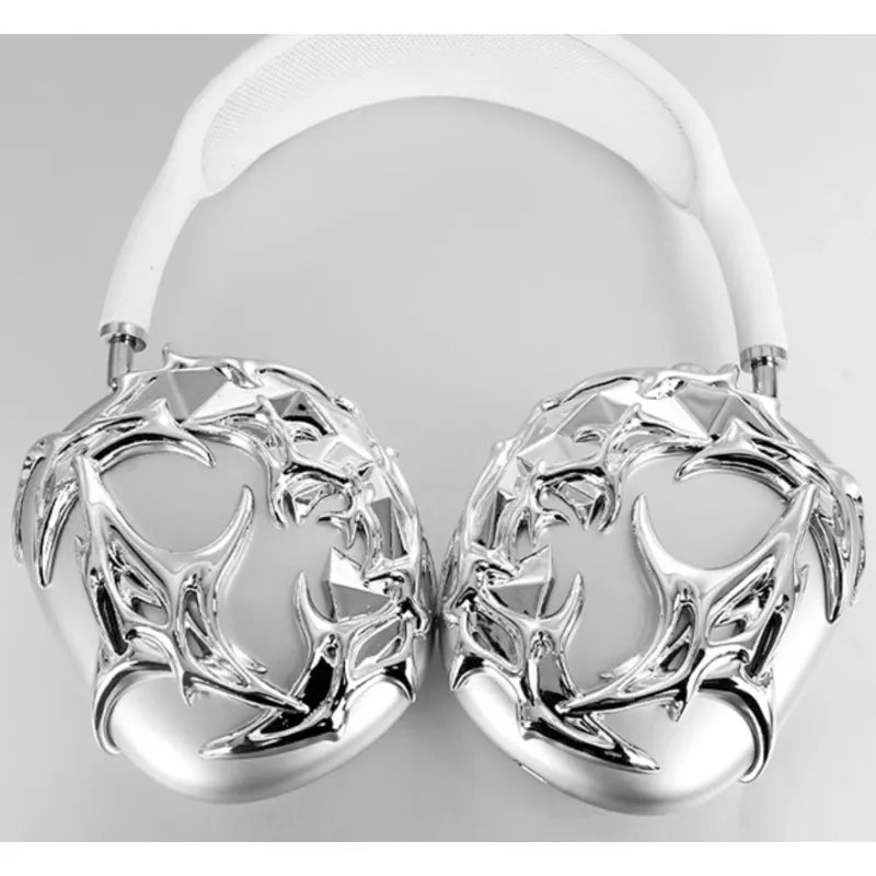 Silver Liquid Headset Cover