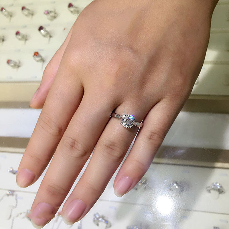 Platinum and 18K White Gold Engagement Ring Set