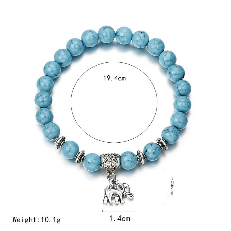 Vintage Elephant Turquoise Wholesale Bracelet