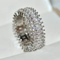 Gold Encrusted Zircon Ring Decoration